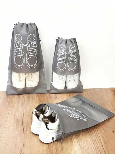 5 pièces Sac à cordon, Sac de rangement pour chaussures, Organisateur de placard non tissé, Sac de voyage portable, Poche étanche, Sac à suspendre pour le tri des vêtements. Sac de voyage, Bagage, Sac de rangement pour chaussures, Organisateur de voyage. Accessoires de voyage pour plage, vacances d'été, rentrée scolaire, sac d'école