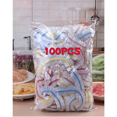 100/200/500/1 قطعة من الغلاف اللاصق الملون، مرن ذاتي الإغلاق، للحفاظ على الأطعمة، مناسب لتغطية الأطباق والأوعية، لاستخدامات المنزل، غطاء للحفاظ على الأطعمة، اكسسوارات المطبخ، قبعة الاستحمام، مستلزمات المطبخ، سلع المنزل، ديكور المنزل، غطاء للحفاظ على الأطعمة، مستلزمات المطبخ، مستلزمات المنزل والمطبخ في رمضان