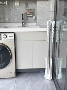 1 Stück faltbarer Trockenständer, Kleiderlagerregal, zusammenklappbarer Wäscheständer für Innen- und Außenbereich, platzsparend, geeignet für Regen- und Schneesaison, Wohnzimmer, Balkon