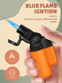 4 Pieces/Pack Jet Flame Torch Lighter, Butane Gas Refill, Windproof, Portable Mini Torch Gas Lighters For Kitchen BBQ Outdoor Candle, Grill, Creme Brulee (Gas Not Included) - WB605 - View 7