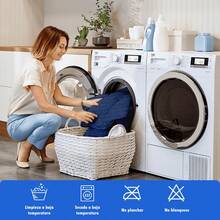 1 Pieza Cubre Colchón Impermeable de 3Capas(Sin Funda de Alohada)Protección Completa Transpirable,Antideslizante y Fácil de Lavar Ideal para Hogares y Alojamientos para Colchón Individual Matrimonial Queen King,Color Azul - Azul - Ver 7