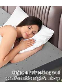 Extra Firm Queen Mattress Topper 2 Inch - High Density Firm Foam Bed Topper, CertiPUR-US Certified For Back Support & Pressure Relief