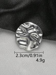 10pcs/Set Asymmetrical Textured Metallic Buttons, For Coats, Sweaters, Uniforms, Cardigans, DIY Shoes, Bags, Gift Boxes, Jewelry Accessories - Multicolor - View 23