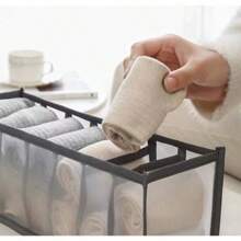 Składany siatkowy pojemnik do przechowywania bielizny, organizer separatorów szuflad na biustonosze, majtki, skarpetki