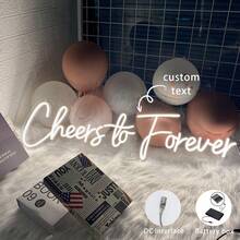 定制霓虹灯招牌、个性化电池供电霓虹灯招牌、定制婚礼情人节霓虹灯、万圣节圣诞节霓虹灯装饰 - 可调光LED壁灯，适用于房间装饰、卧室装饰、婚礼、生日派对、角色扮演派对及日常装饰