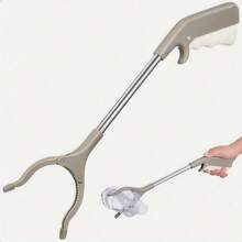 1 件轻质不锈钢夹钳工具 - 实用垃圾收集和垃圾夹，耐用金属，符合人体工程学的握把，高效的废物处理，基本清洁和卫生产品，垃圾拾取器，卫生夹 - 彩色 - 查看 6