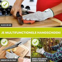 1双高品质5级防割手套，适用于厨房，可机洗，舒适灵活，轻便，双手均可佩戴。防割手套适用于玻璃操作，防止划伤，非常适合切肉、剥牡蛎、切鱼片，也适用于切割、园艺、木雕、清洁、组装和维护。保护娇嫩肌肤免受擦伤。 - 彩色 - 查看 4