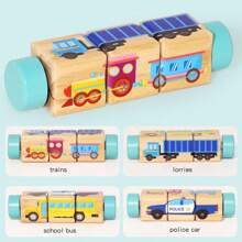 Early Learning Kids Rotating Puzzle Blocks Montessori Twisting Cubes Children Educational Grasp Building Block Wooden Toys Educational Toy Wooden Toys Montessori Toy Wooden Puzzle Building Blocks Early Learning Puzzle Blocks Rotating Twisting Cubes Montessori Wooden Toys Grasp Building Blocks