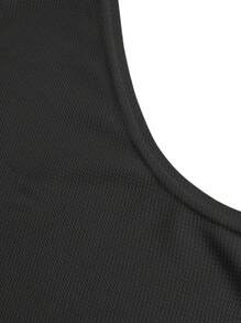 Camiseta sin mangas para entrenamiento de hombre, diseño de hombros anchos, hecha de tela transpirable y de secado rápido, adecuada para ejercicios diarios, clases de fitness y deportes al aire libre, estilo cómodo y práctico