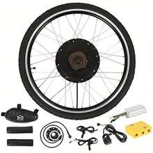 Electric Bike Conversion Kit 26" Rear Wheel Electric Bicycle Motor Conversion Kit 48V 1500W For E-Bike Cycling Hub - Black - View 1