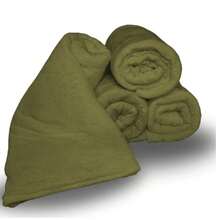 Kit 2 Plain Blankets For Couples In Microfiber 1.80 X 2.00 - Beauty & Comfort - KIT 2 GREEN - View 1