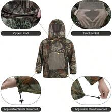 Mosquito Netting Suit Bug Net Mesh Clothing With Hood Outdoor Garden Hunting Camo Protection From Fly Insects Bugs - Super2.0 - View 3