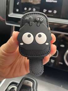 1/2pcs Magnetic Car Sunshade Glasses Clip - Cute Coal Design, Multi Functional Car Glasses Clip, Strong Magnetic Bracket For Fashionable Glasses, Sunshade Storage Glasses Clip, Car Interior Accessories, Car Accessories | Fantastical Design | Safe Magnetic Bracket, Fashionable Car Glass Bracket.​