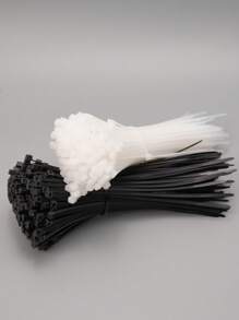 100pcs Cable Zip Ties, Heavy Duty Nylon Tie Wraps For Indoor And Outdoor Use, Self-Locking Black Wire Ties For Cable Management