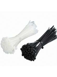 100pcs Cable Zip Ties, Heavy Duty Nylon Tie Wraps For Indoor And Outdoor Use, Self-Locking Black Wire Ties For Cable Management