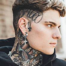 1 Pair Unisex Stainless Steel Cross Hoop Earrings Set, Dangle Hinged Cross Earrings - Cross Earrings - View 3