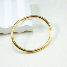 18K 镀金不锈钢手链，男女通用 - 多功能日常珠宝，非马赛克材质，耐用时尚配饰 - 彩色 - 查看 7