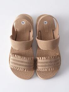Tropiscape Giày sandal nữ Kate Michal Four Seasons phong cách Pháp lãng mạn cổ điển, đơn giản, thoải mái, tinh tế, sang trọng, phù hợp cho kỳ nghỉ ở Rome, bãi biển, tiệc tùng. Màu kaki, xếp ly, mũi tròn, đế bằng. Phong cách cung đình Ý, ngọt ngào, dễ thương, thanh lịch, cao cấp, thoải mái và thoáng khí, nhẹ, hở mũi, phù hợp để phối với váy và quần. Màu nâu, mũi tròn, gót dốc. Phong cách Bohemian thư giãn, kỳ nghỉ biển, quà tặng mùa thu đông, phong cách cottagecore, trang phục mùa hè. - Màu Khaki - Xem 11