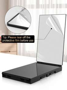 3 Way Mirror For Self Hair Cutting,360 Haircuts Mirror Men For Barber Use Tools,To See Back Of Head,Tri Fold Mirror With Portable Height Adjustable Telescoping Hooks Gifts Birthday Graduation Back To School