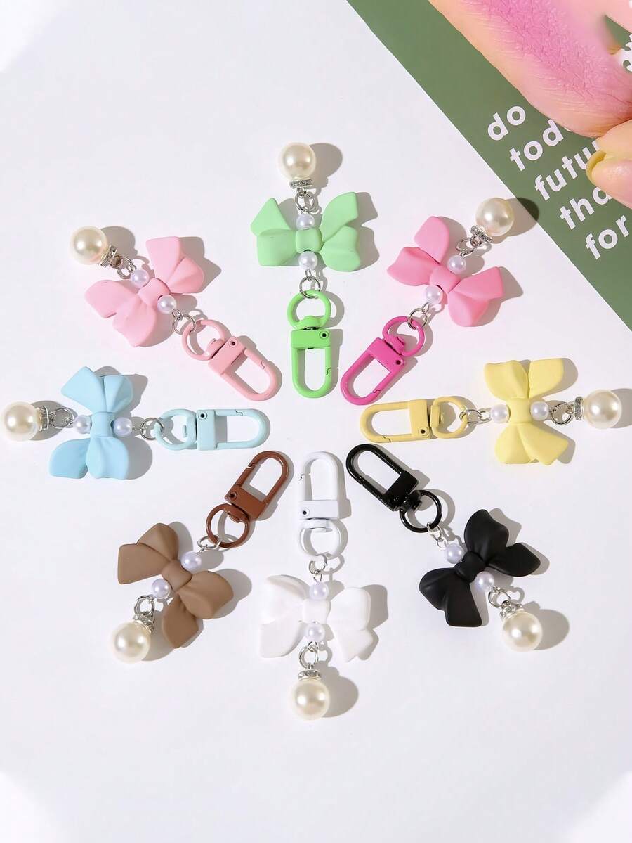 1pc New Butterfly Resin Pendant, Bag Accessory, Earphone Charm, Backpack & Clothing Decor, Student Gift - Multicolor - View 1