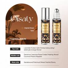 Ulei esențial de aromaterapie cu farmec masculin și feminin din Orientul Mijlociu, 10 ml - parfum de lungă durată, condiment floral feminin proaspăt și natural, potrivit pentru: întâlniri, locul de muncă, petreceri și călătorii, utilizare zilnică, sporește încrederea și arată eleganță [Fără alcool]