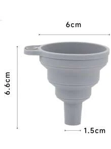 Color Random Silicone Folding Funnel Portable Small Funnel Large Wine Leakage Multi Purpose Kitchen Large Diameter Oil Leakage Pouring Oil