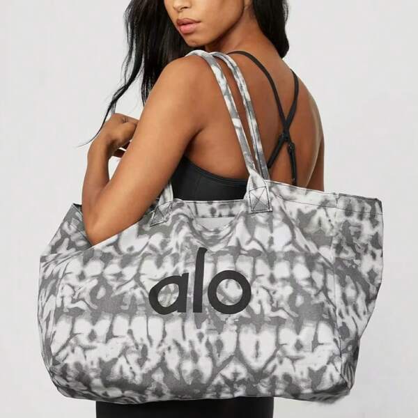 Sac de sport et de yoga, fourre-tout grande capacité, sac à bandoulière en toile épaisse pour femme, rangement multifonctionnel, sac de courses anti-salissures, indispensable pour les voyages et l'entraînement