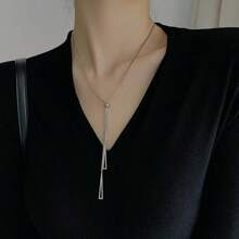 1 pieza Collar ajustable minimalista de metal con diseño geométrico de moda
