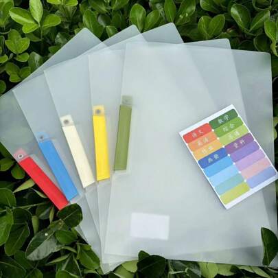 A4 Rotating Side Snap Folder, Swing Lever Holder, PP File Folder, Office Storage Folder, Suitable For School And Office Document Supplies,Back To School,School Supplies
