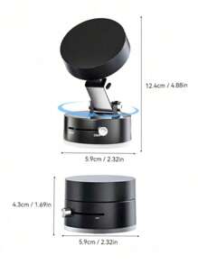 1 Stück doppelseitiger magnetischer Handyhalter, 360 Grad klappbar, tragbar, multifunktionaler Saugnapf-Handyhalter, kreisförmiges Design, einhändige Bedienung, hervorragend als Urlaubsgeschenk