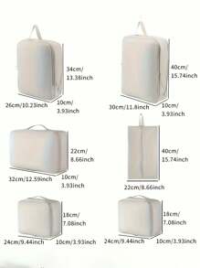 6 pièces Cubes de compression personnalisables pour titres/noms/surnoms - Matériau durable et facile à nettoyer, organisateurs de voyage légers pour le tri des bagages et des vêtements