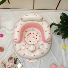 WholeNight 1 件套充气儿童座椅，婴儿学坐椅，落地式儿童座椅 - 内置泵，便携式婴儿座椅，婴儿浴盆座椅，适合 3-36 个月