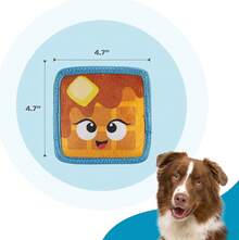 Outward Hound Tough Skinz Durable Squeaky Dog Toy With Two Tough Layers, Watermelon, Red, Medium - Bánh quế - Xem 5