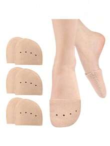 2pcs Ballet Toe Covers, Elastic Knitted Toe Pad Sleeve Protector For Dance Shoes - Multicolor - View 9