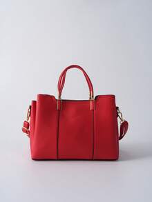 Light Luxury, Fashionable, Versatile Multi-Compartment, Large-Capacity Charm, Hand-Held Cross-Body Bag, Bags Ladies Elegant Winter Gifts - Red - View 1