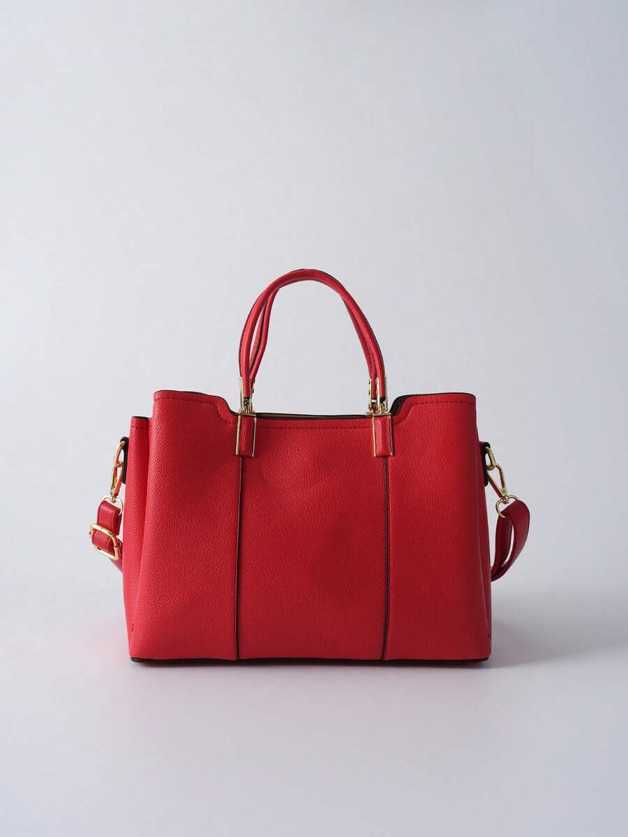 Light Luxury, Fashionable, Versatile Multi-Compartment, Large-Capacity Charm, Hand-Held Cross-Body Bag, Bags Ladies Elegant Winter Gifts - Red - View 1