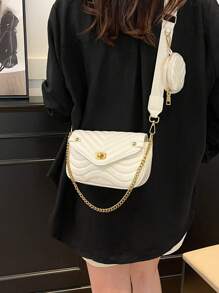 Bolso de hombro de mujer de nueva marca de diseñador, famoso, de PU, lujoso y de moda, estilo Ins