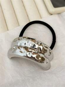 1 cái/2 cái Dây buộc tóc bằng hợp kim hình học cho nữ, Phụ kiện tóc cao cấp thanh lịch cho tóc đuôi ngựa, búi tóc, Phù hợp với trang phục thường ngày tối giản, Trang phục hàng ngày, Trang trí tóc, Phong cách Bohemian, Dây buộc tóc, Phụ kiện tóc - Nhiều màu - Xem 17