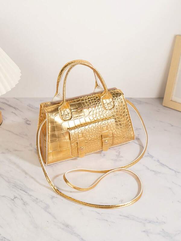 New Crocodile Embossed Women Shoulder Bag, Crossbody Wallet Phone Bag, Handbag