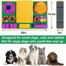 Vivifying Snuffle Dogs, Interactive Dog Puzzle Toy Boredom And Mental Stimulation, Enrichment Feeding Game Sniff Helps Slow Eating And Keep Busy - 黃色 紫色 綠色 - 查看 2