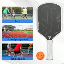 VISPINVO Racchetta da pickleball approvata USAPA, da 227 grammi, leggera e offensiva, con anima a nido d'ape in PP, superficie opaca CFS, fibra di carbonio T700 a punta, controllo preciso della palla, impugnatura antiscivolo, perfetta combinazione di prestazioni, durata e stile, adatta a tutti i livelli (da principianti a esperti), con borsa per pickleball
