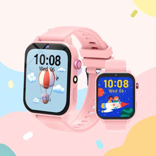 SIMSONLAB NUOVO! Miglior regalo per i bambini, Orologio intelligente per bambini 2025, orologio da gioco per bambini, 128 giochi divertenti, schermo tattile da 1,83 pollici, chip a bassissimo consumo energetico, contapassi, scatta foto, torcia, monitoraggio del sonno, promemoria sveglia, fotocamera, album, giochi, calendario, contapassi, conto alla rovescia, calcolatrice, cronometro, luce torcia