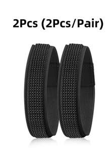 2 piezas Correas invisibles para cordones de zapatos, banda elástica ajustable para tacones altos y planos, sujeción para talón de zapato, negro - Multicolor - Ver 13