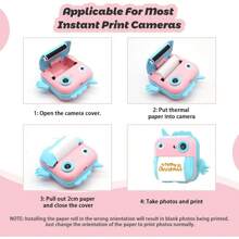 5 Rolls Mini Thermal Printing Paper, Portable Photo Labels For Instant Cameras, Perfect For Family Memory Collections, Memo Learning, Featuring A Smooth White Surface, Photo Printing Supplies, Notes, Images, Diaries, Ink-Free, With A Matte Finish