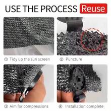 10 pezzi/30 pezzi/50 pezzi Clip di fissaggio in plastica spessa per serre da giardino, rete parasole staccabile, durevole per serre e fissaggio di reti antinsetti, adatto per giardinaggio, agricoltura e tende da campeggio