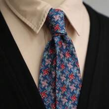 Artistic Jacquard Floral Neck Ties Cravat Ascots Oil Painting Tie Bowknot Gravatas Wedding Necktie Gentleman Party Unisex Cosplay