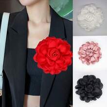 1 件高端甜美玫瑰花胸花，时尚男女均可搭配连衣裙、帽子 - 胸花 - 查看 12
