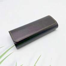 1 件便携式手工 PU 眼镜盒，时尚眼镜/太阳镜盒