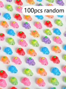 100/50/20/10/1pc Mini Night Glow Turtles, Tiny Fruit Shape Turtles, Mini Resin Animals Figures, Tiny Sea Turtle, Marine Animals Miniature Turtles, Miniature Things Figurines To Hide For DIY Fairy Garden Decoration, Dollhouse Micro Landscapin, Tiny Aquarium Dollhouse Decor, Ocean Style Party Ornaments