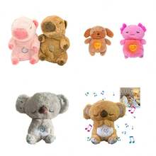 Breathing Sound & Light Plush Toys - Breathing Otter, Koala, Elephant, Suitable As Gifts For Easter, Mother's Day, Christmas And Other Holidays,Elephants,Bear Plush,Frozen Toys - 1 Set - View 3